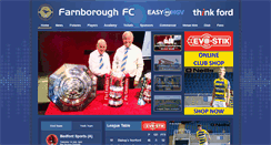 Desktop Screenshot of farnboroughfc.co.uk