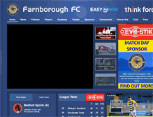 Tablet Screenshot of farnboroughfc.co.uk